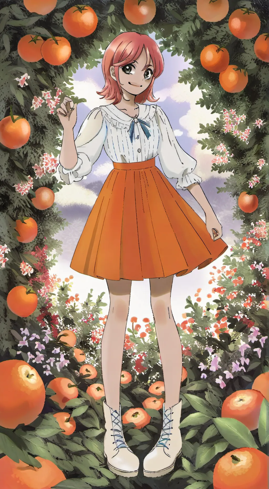 ai character: Nami (past)  background