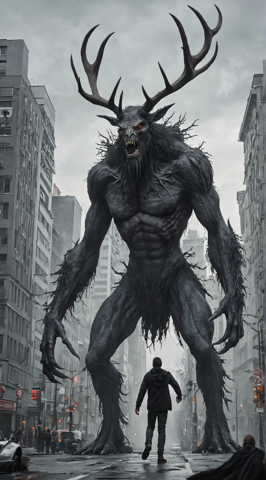 ai character: Attack On Wendigo background