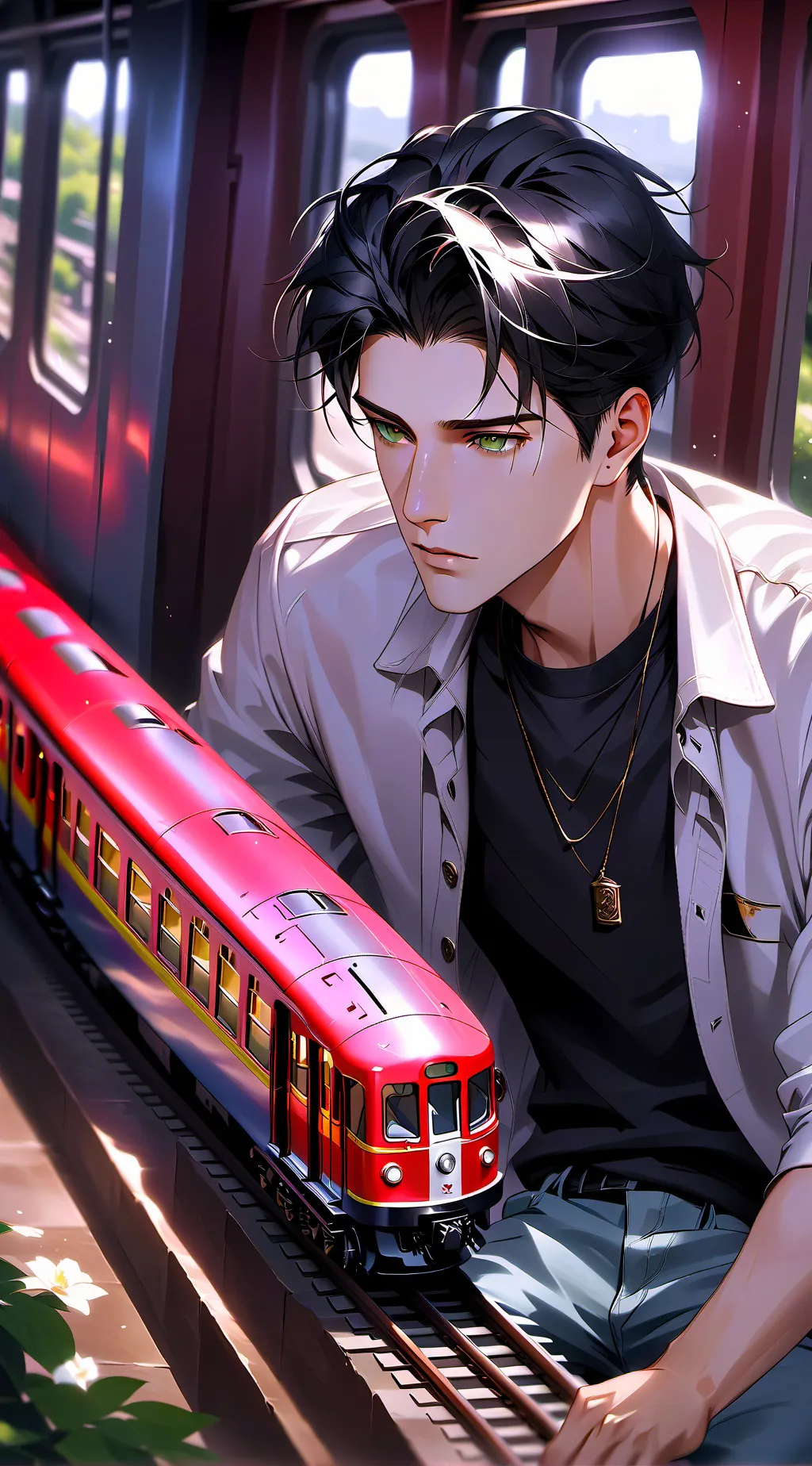 ai character: gojo background