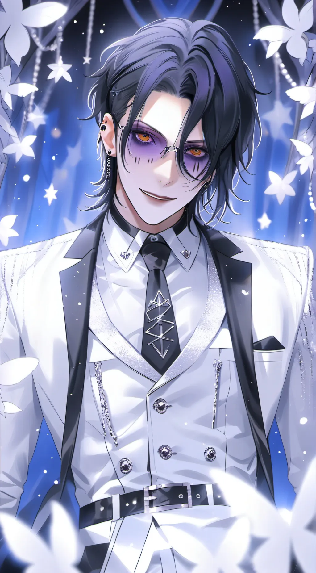 ai character: motionless inWhite background