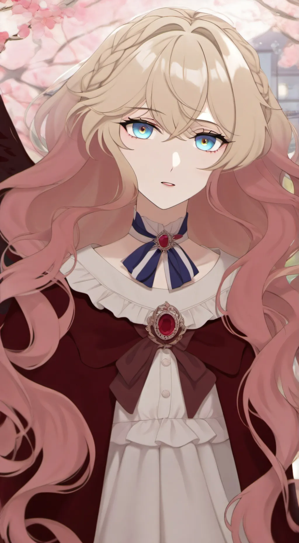 ai character: novia hermosa background