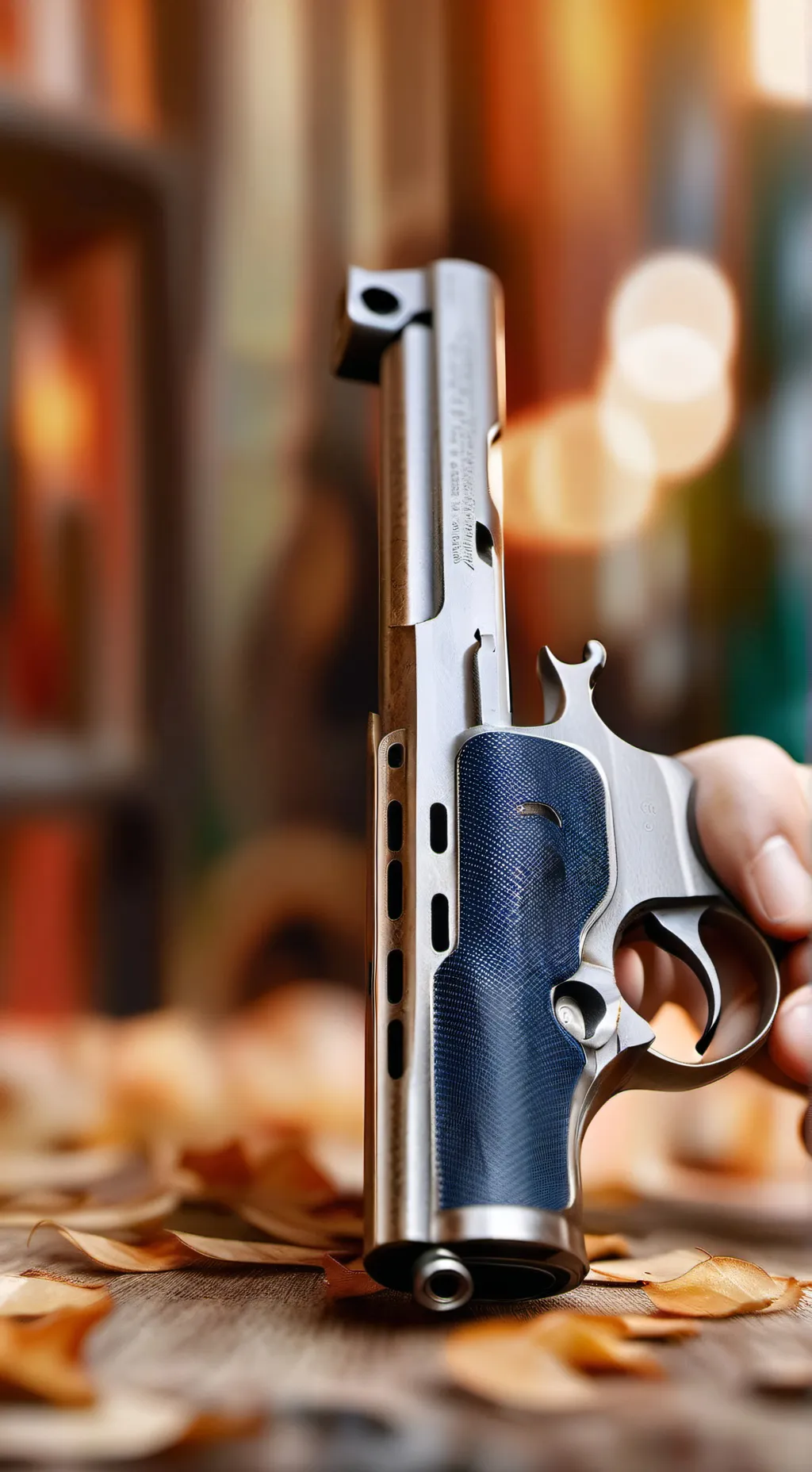 ai character: a gun background