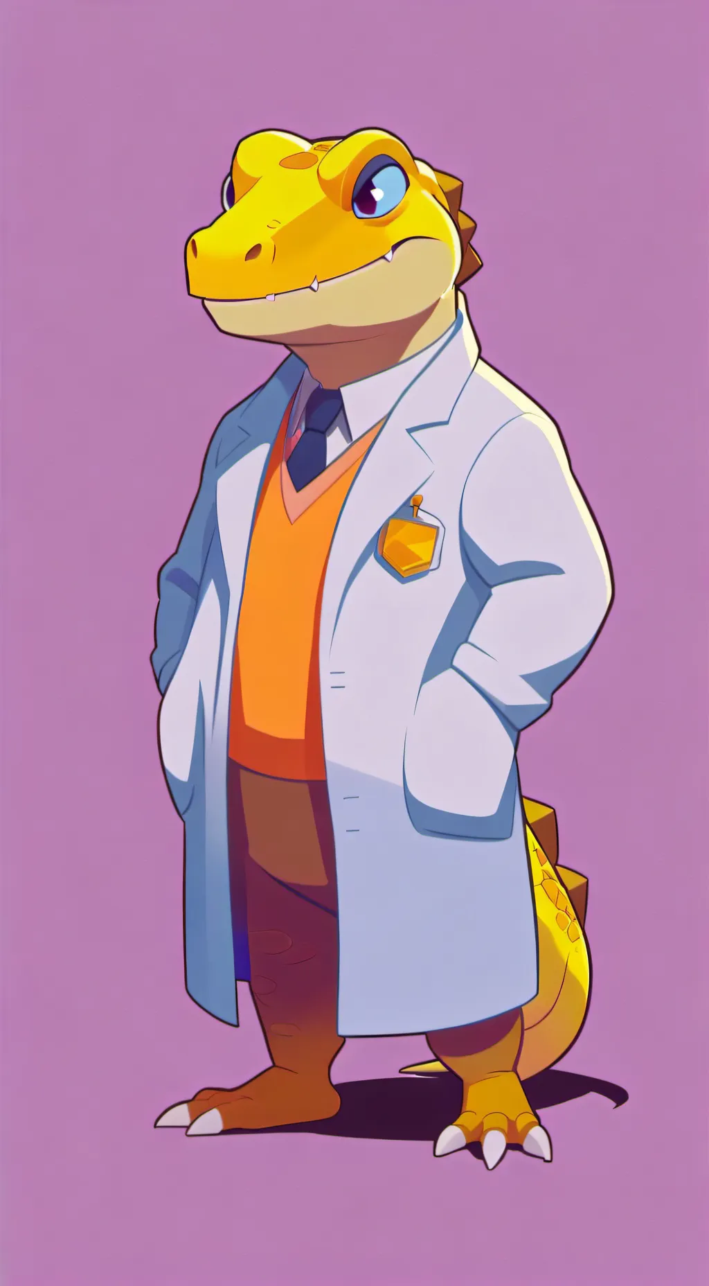ai character: dr alphys  background