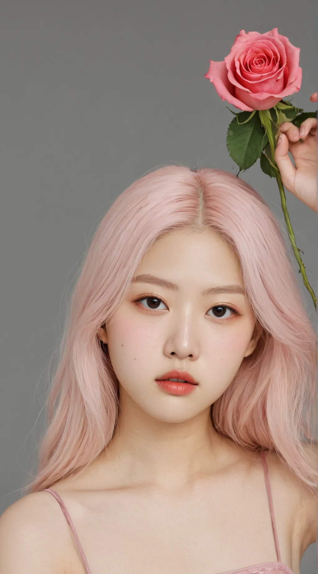 ai character: Park Rosé background