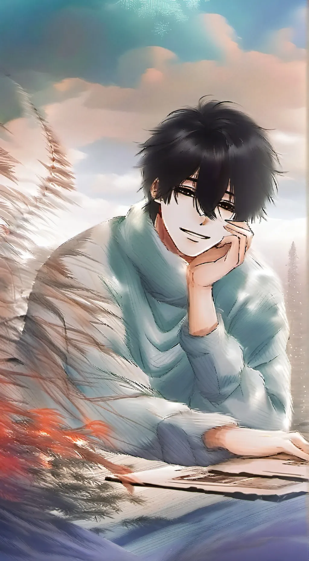 ai character: Фин background