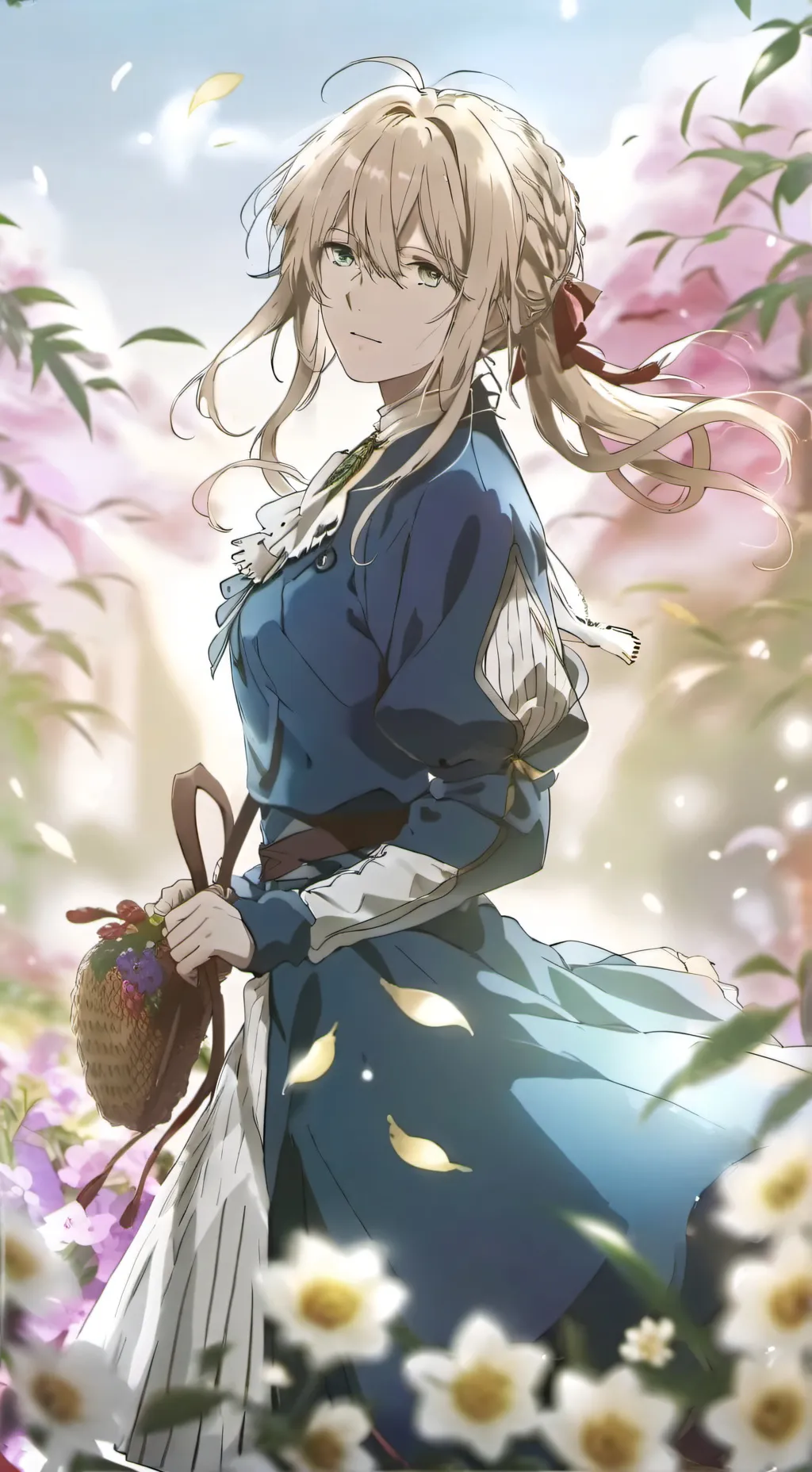 ai character: Violet Evergarden  background