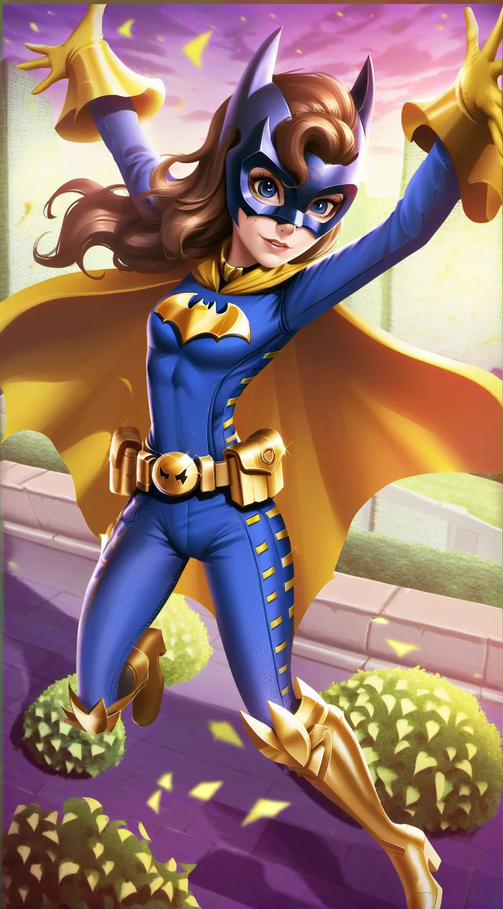 ai character: batgirl  background