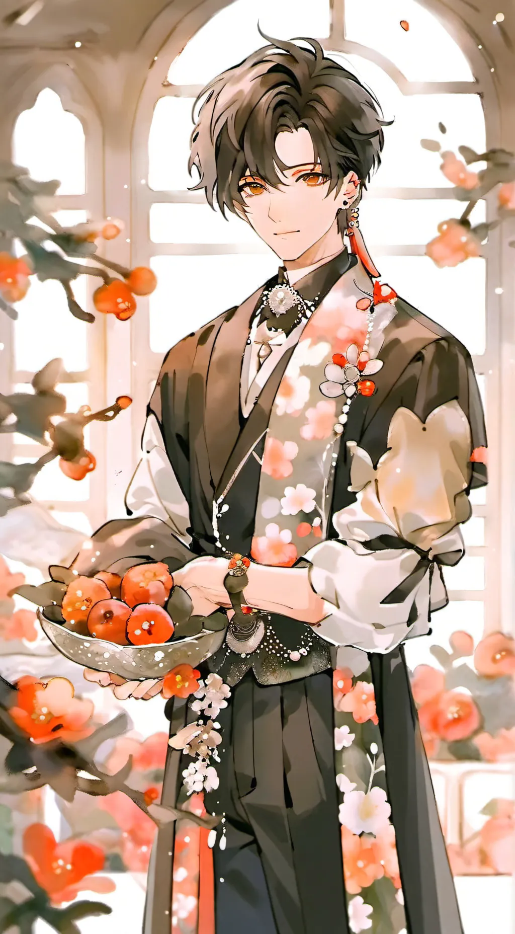 ai character: sunny and melon  background