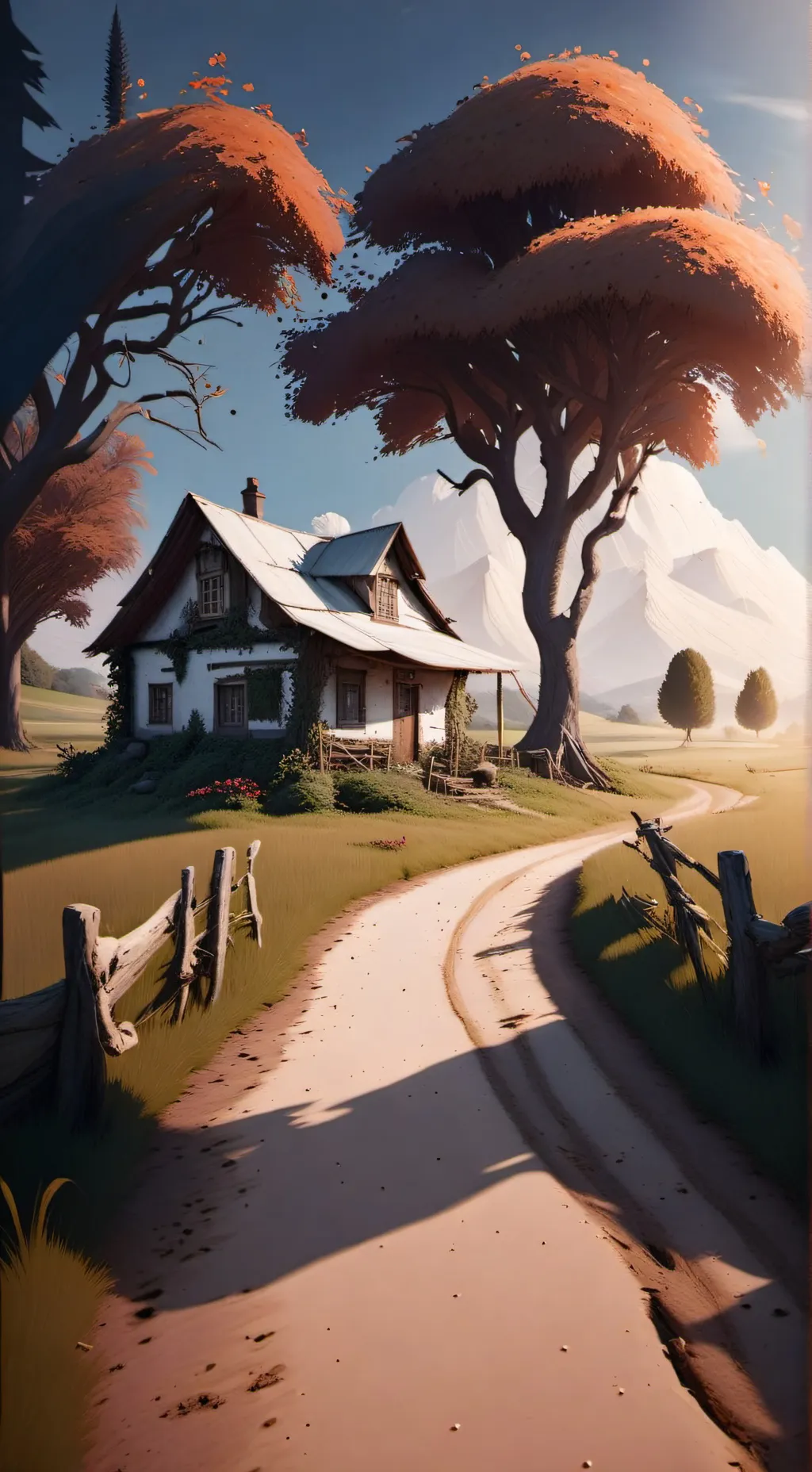 ai character: papery birthday background