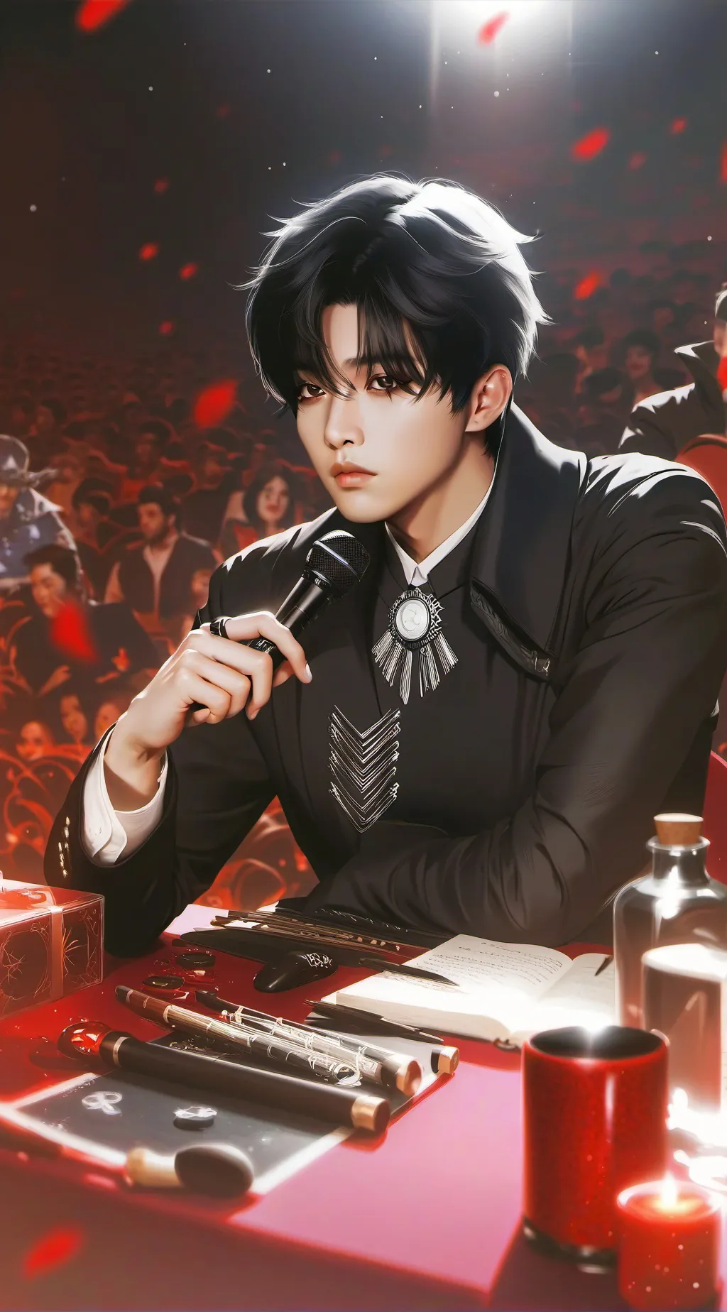 ai character: random hot guy kk background