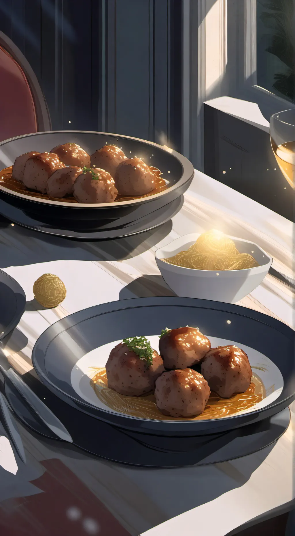 ai character: MEATBALLS 🤪🤪🤪 background