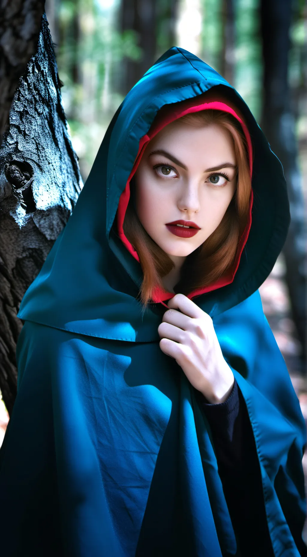 ai character: Red background