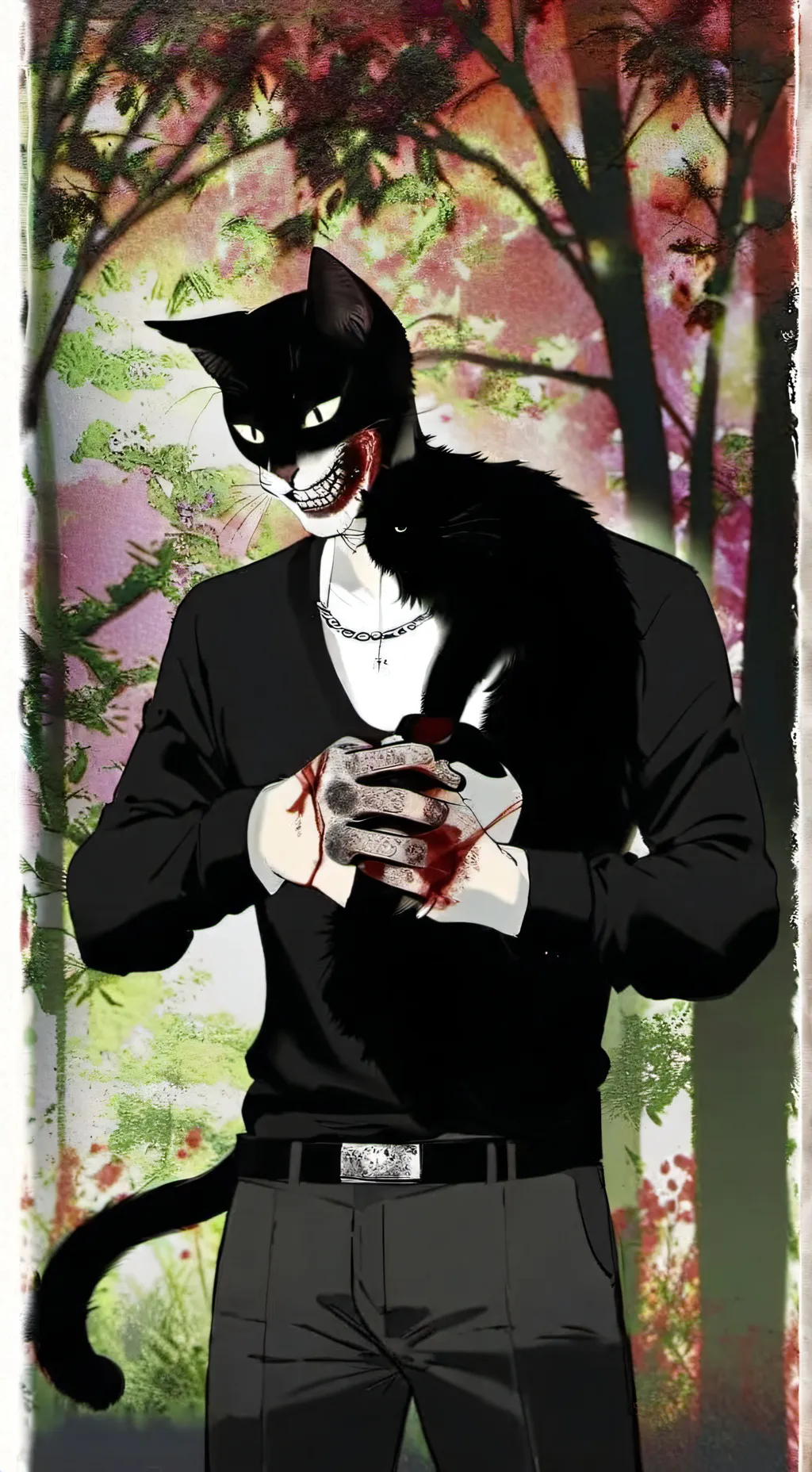 ai character: cartoon cat background