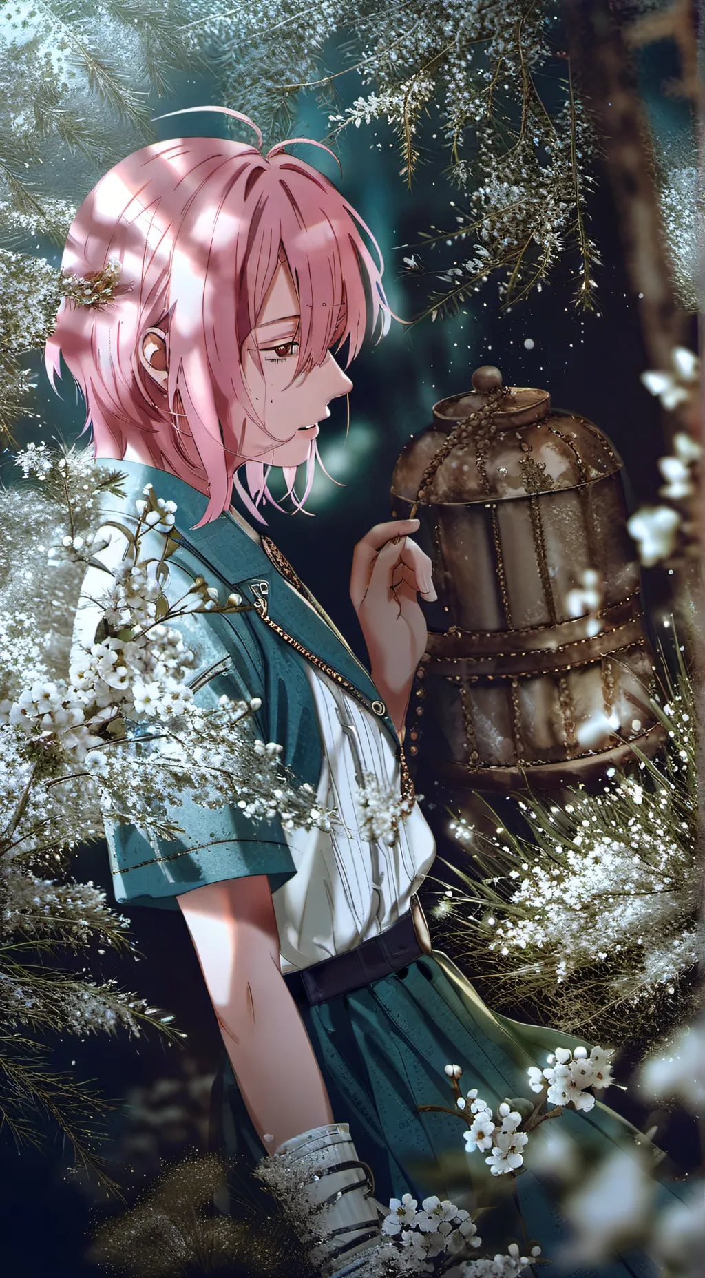 ai character: Fpe-sleepover background