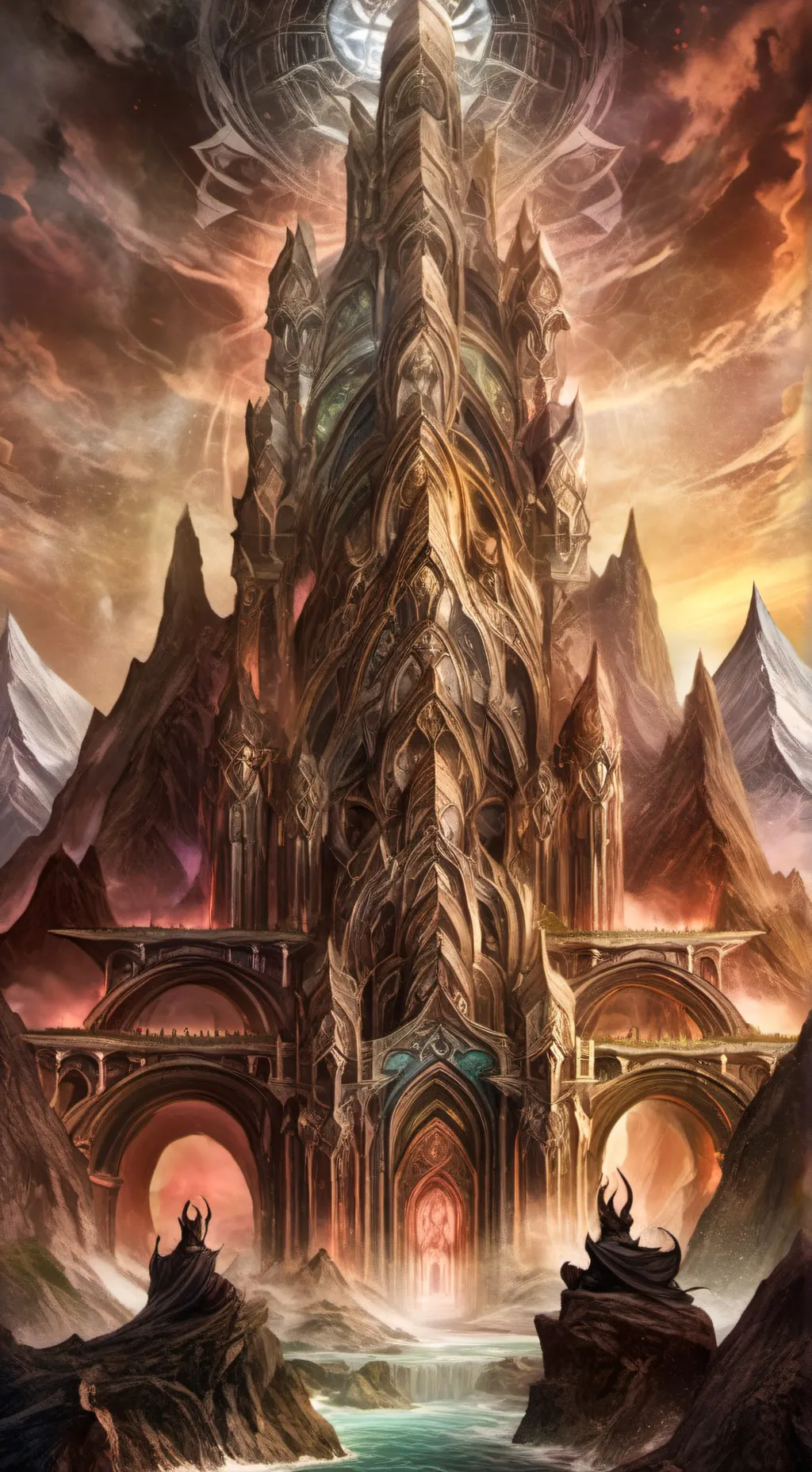 ai character: Mount Olympus  background