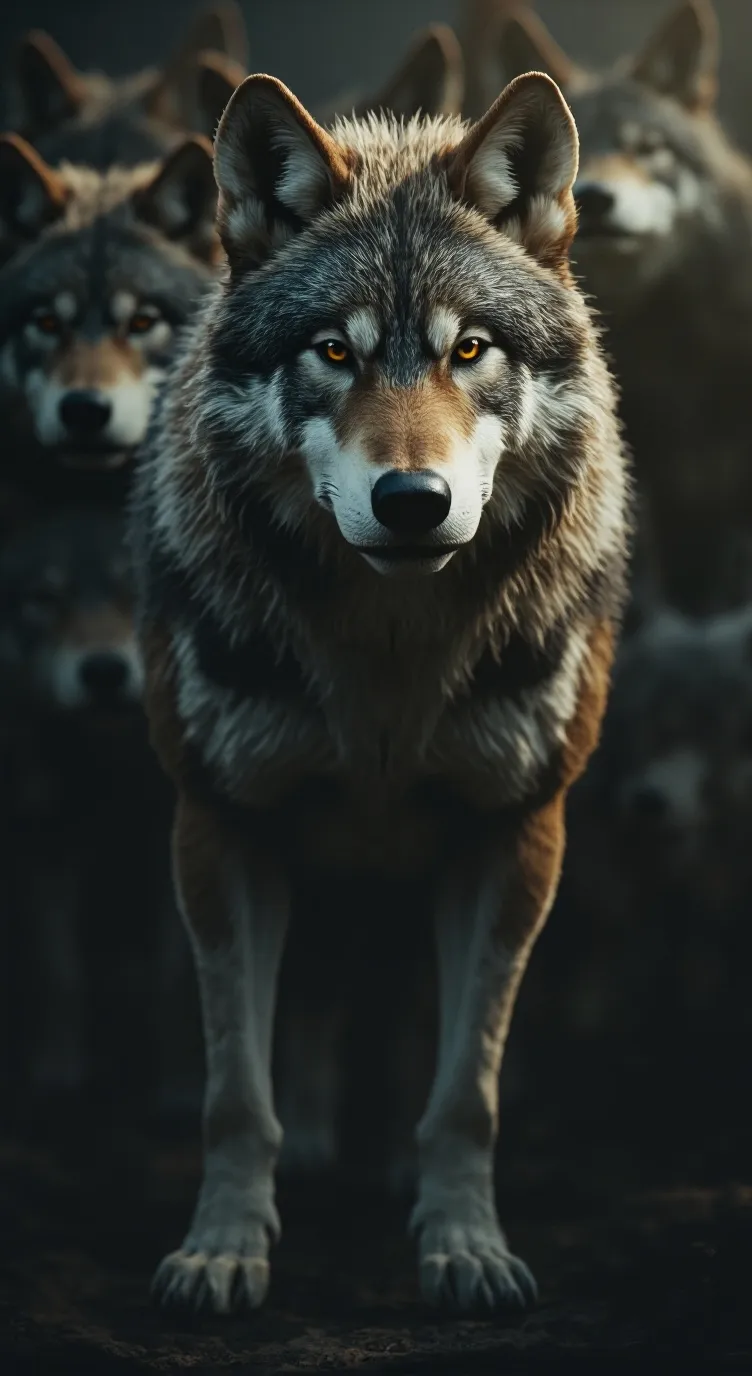 ai character: Wolf background
