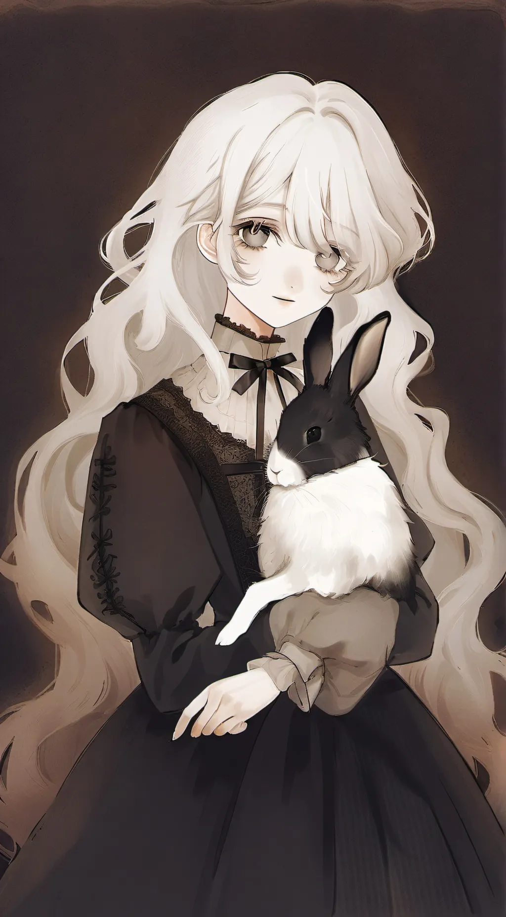 ai character: ́ily 🌸🌺 Lily 💐 background