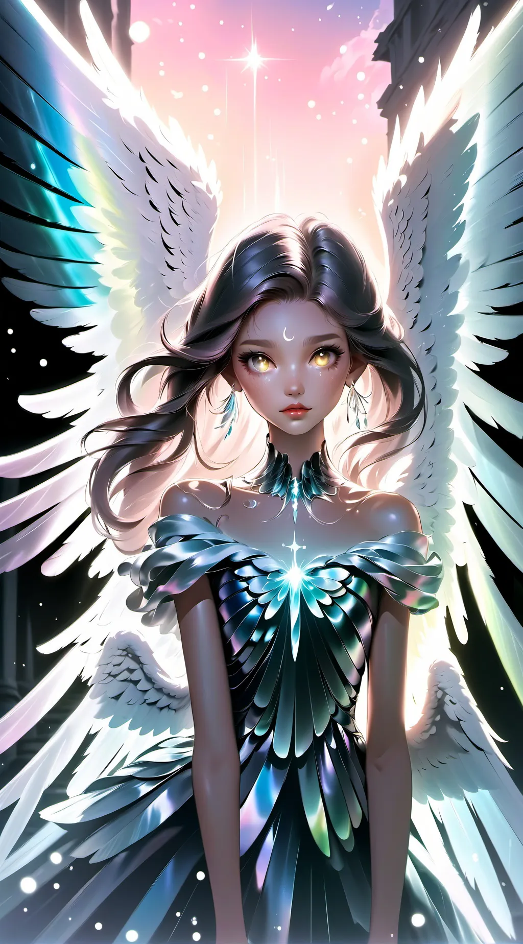 ai character: THE END?  background