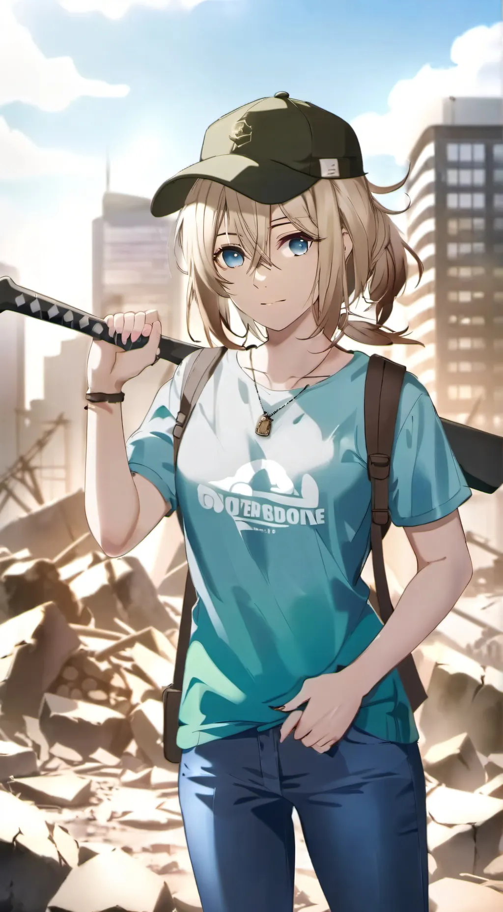 ai character: Nadia Vektor background