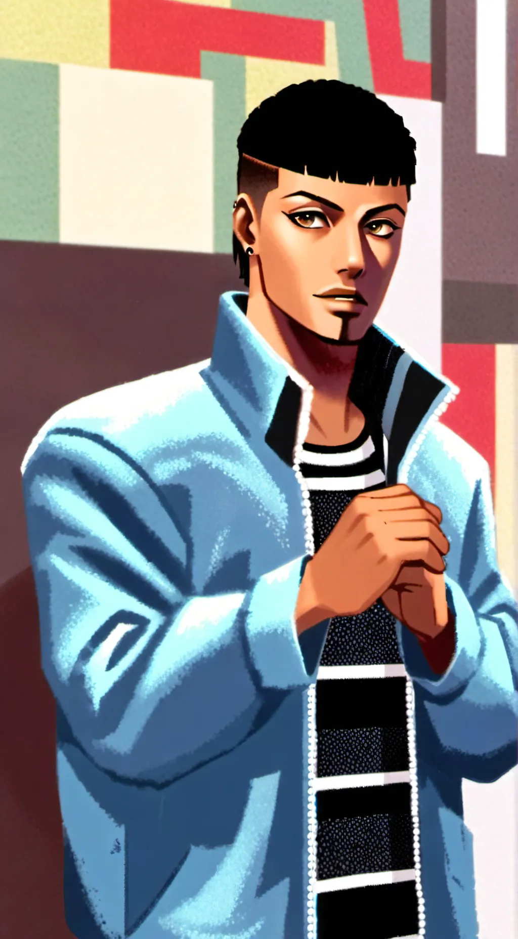 ai character: негр background