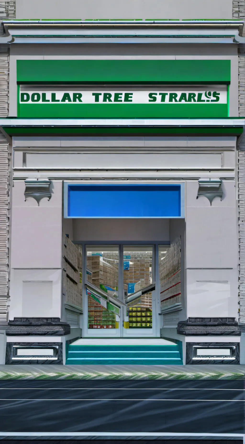 ai character: Dollar tree background