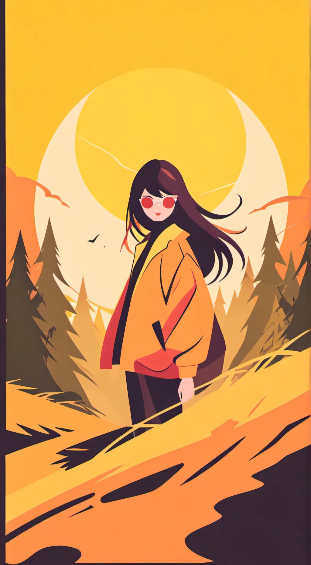 ai character: Ms circle LTF background