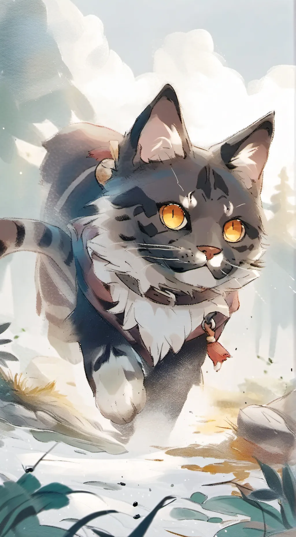 ai character: gato demonio background