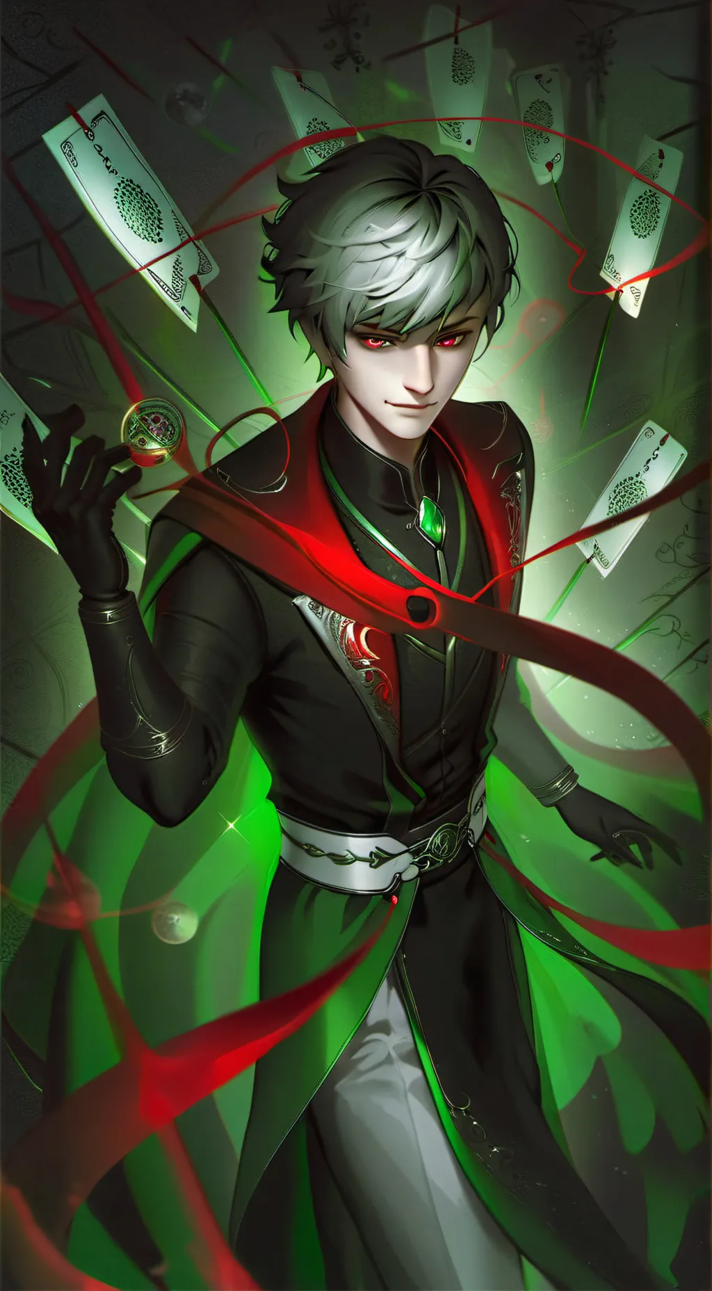 ai character: Akira  background