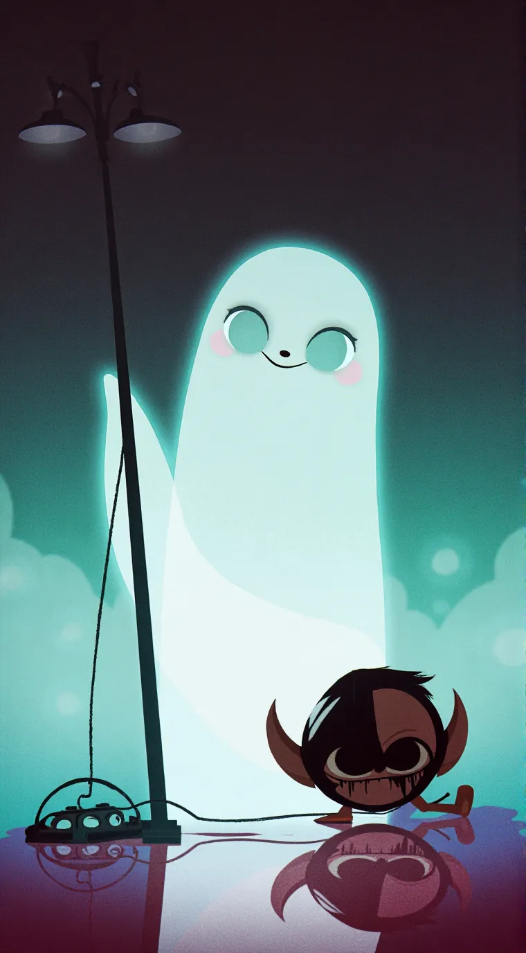 ai character: Durple x Oren 💜🧡 background