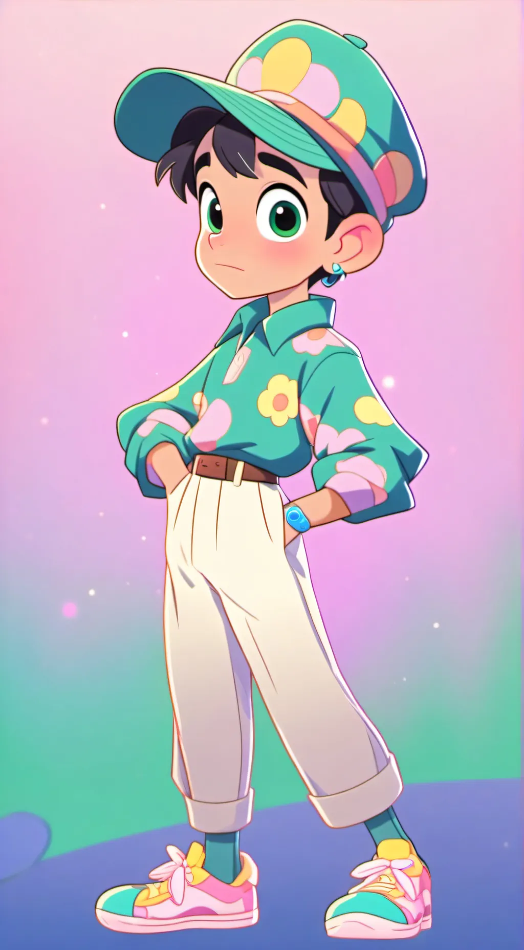 ai character: fry background