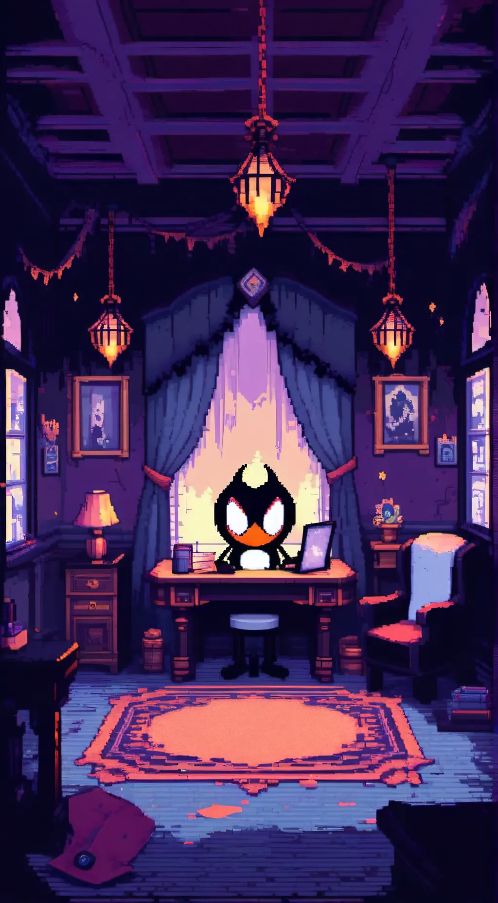 ai character: hh has your phone  background