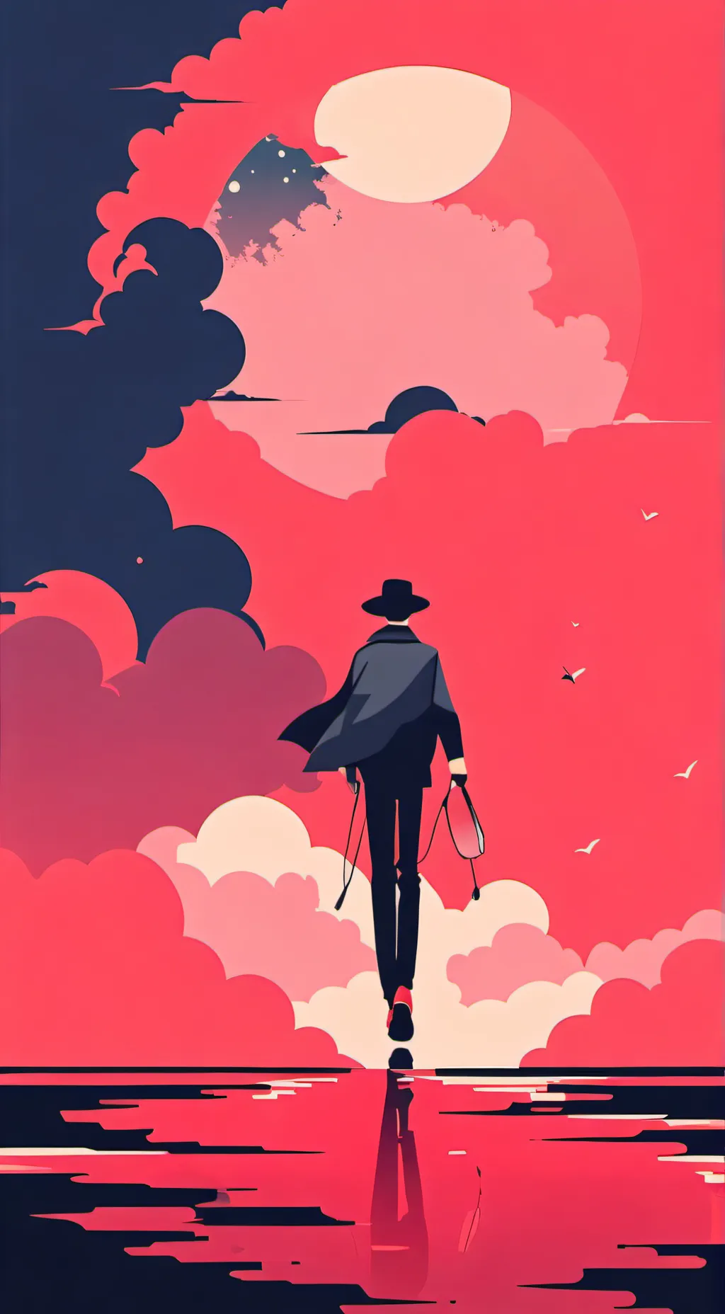 ai character: fer... background