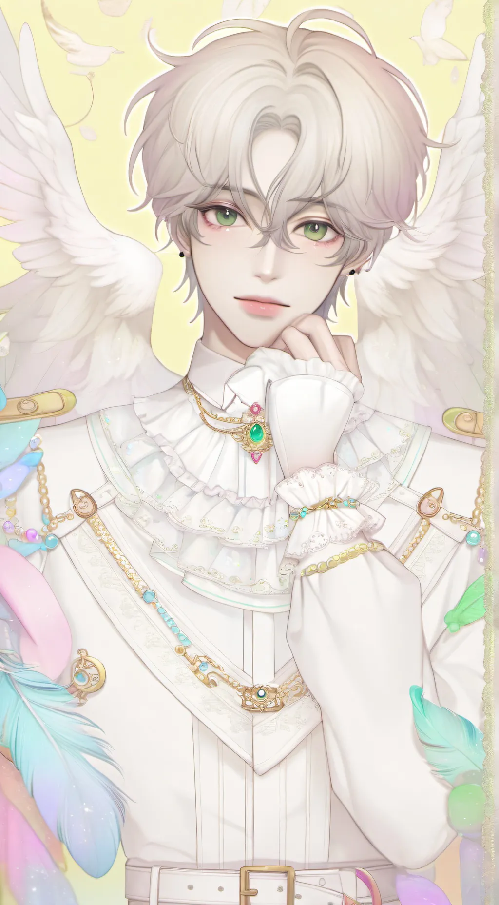ai character: bird boys  background