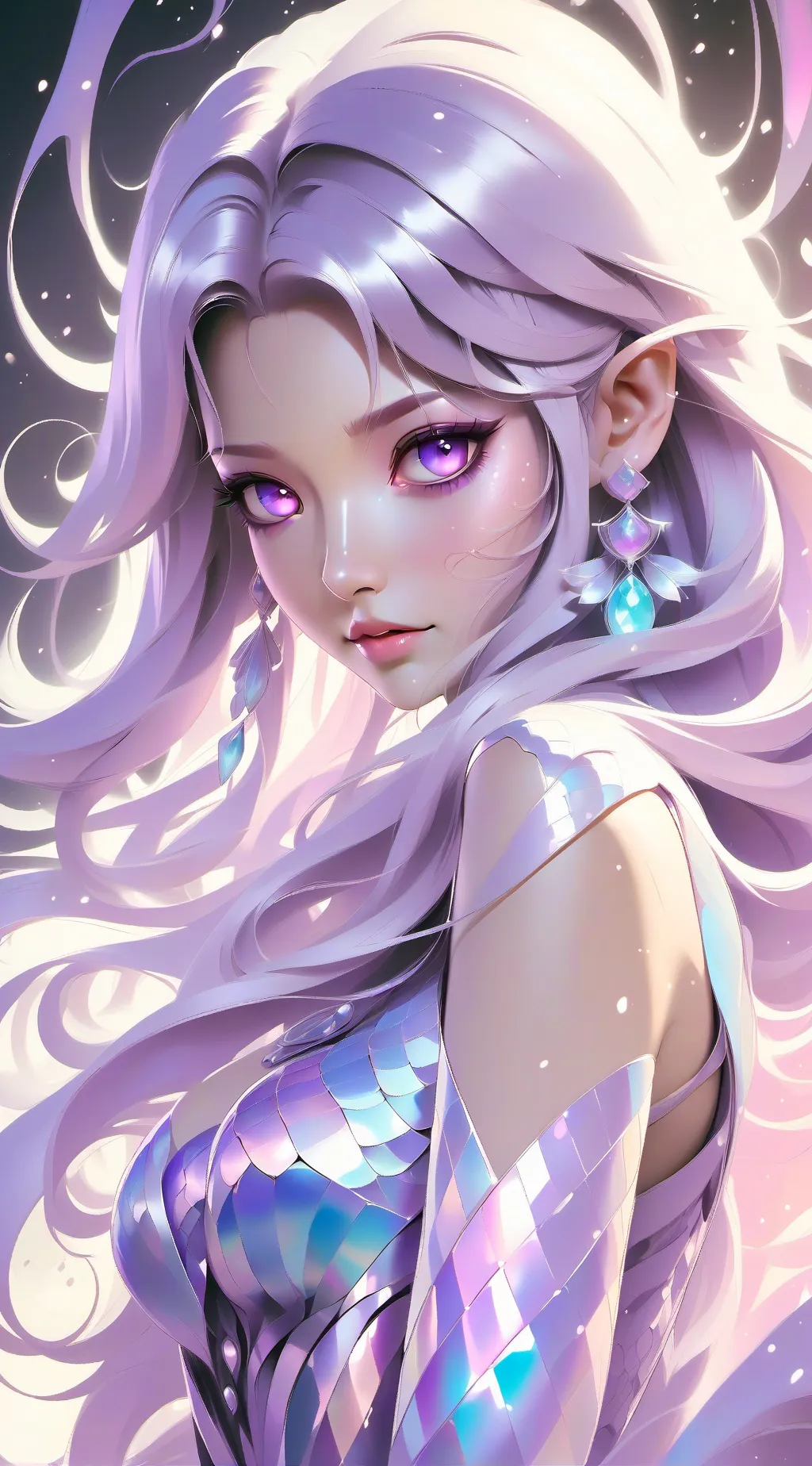 ai character: mermaid sister background