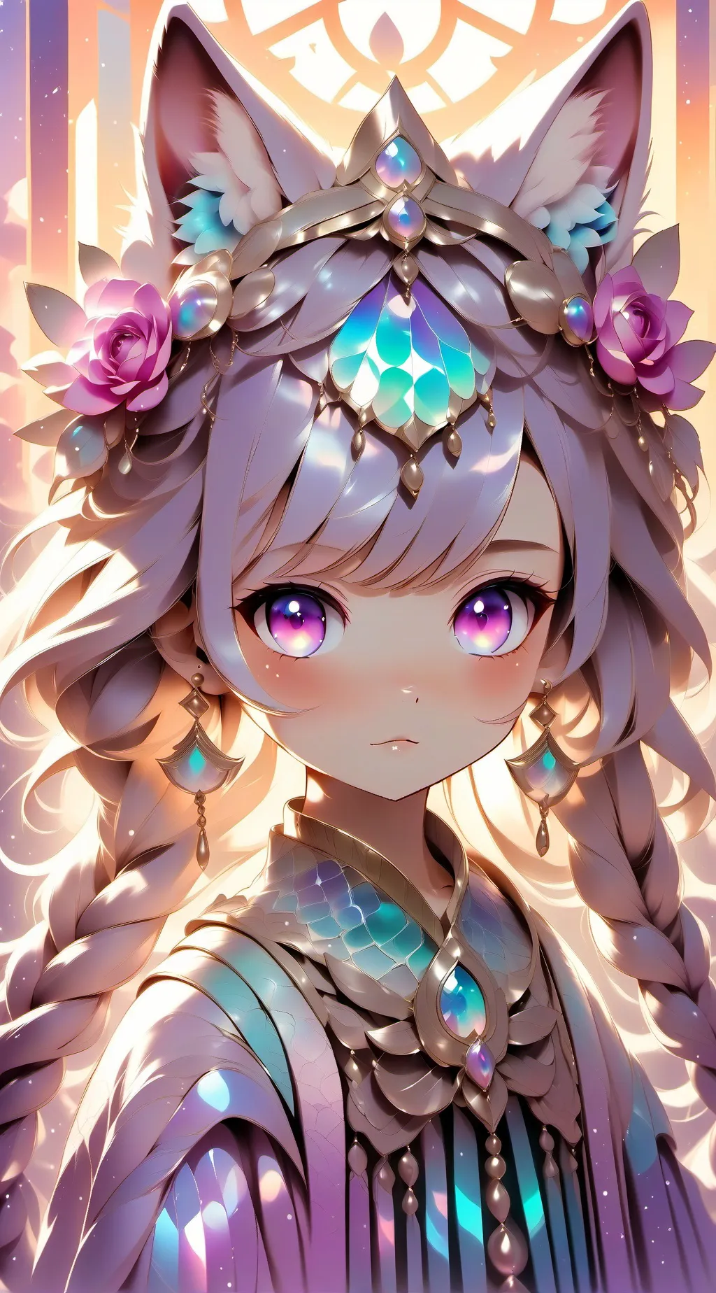 ai character: Rose background