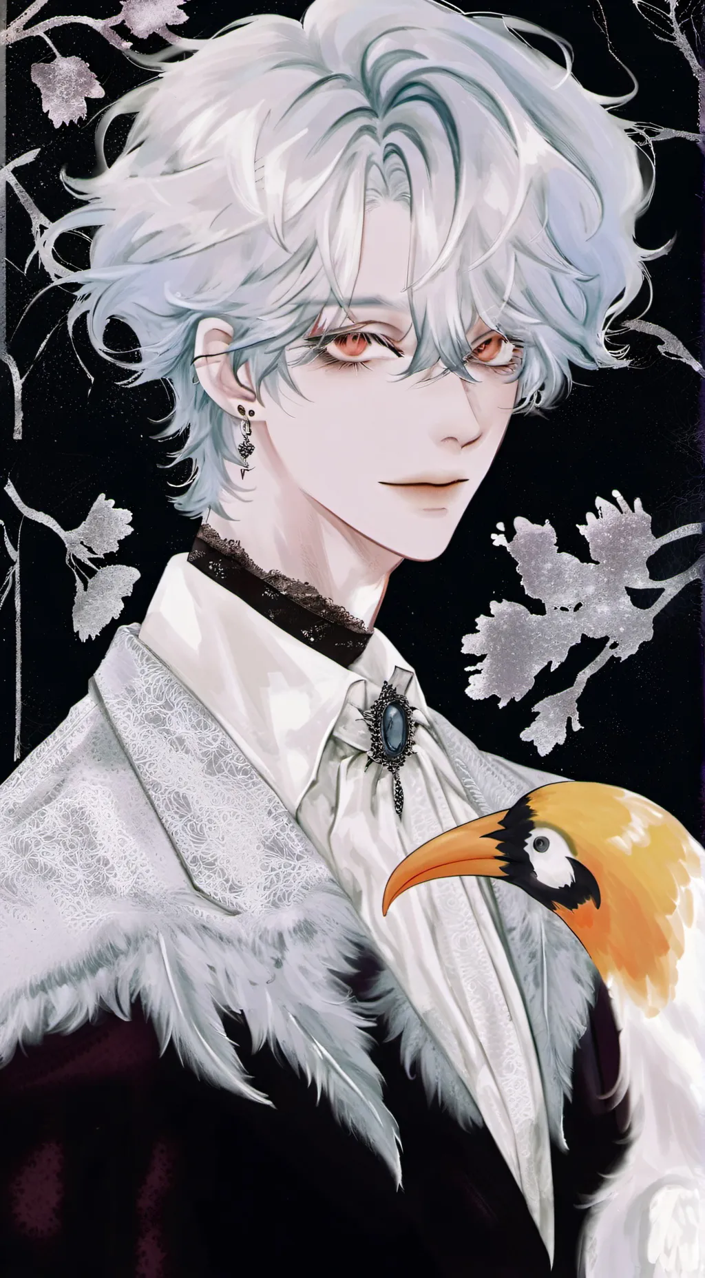 ai character: flightless bird background