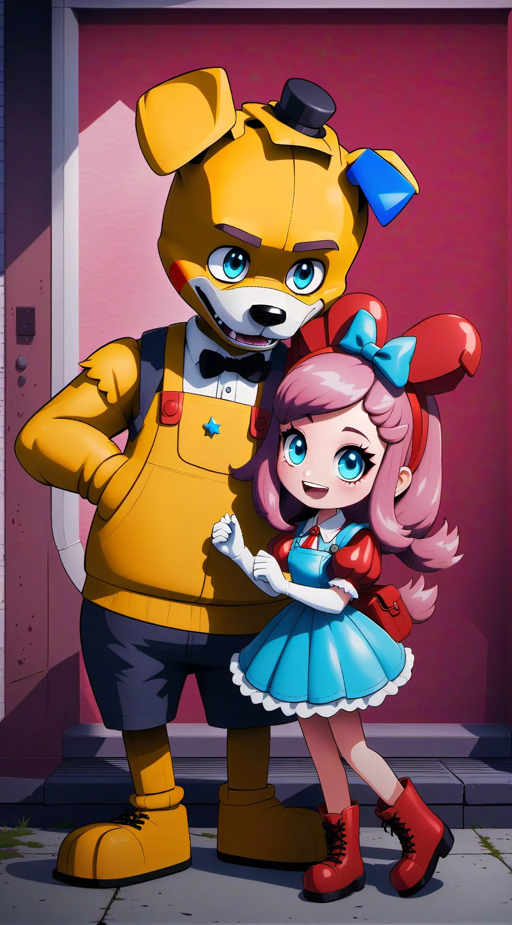 ai character: fnaf  background