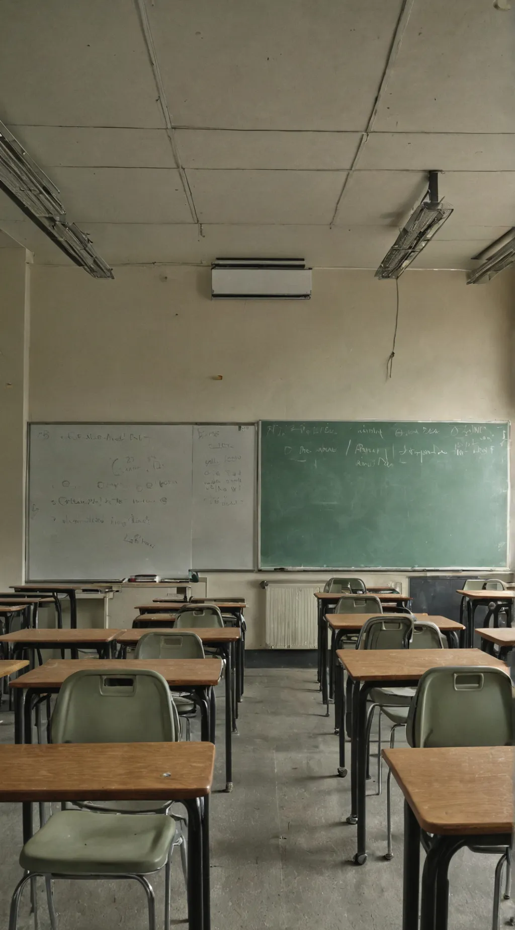 ai character: Grounded classroom background