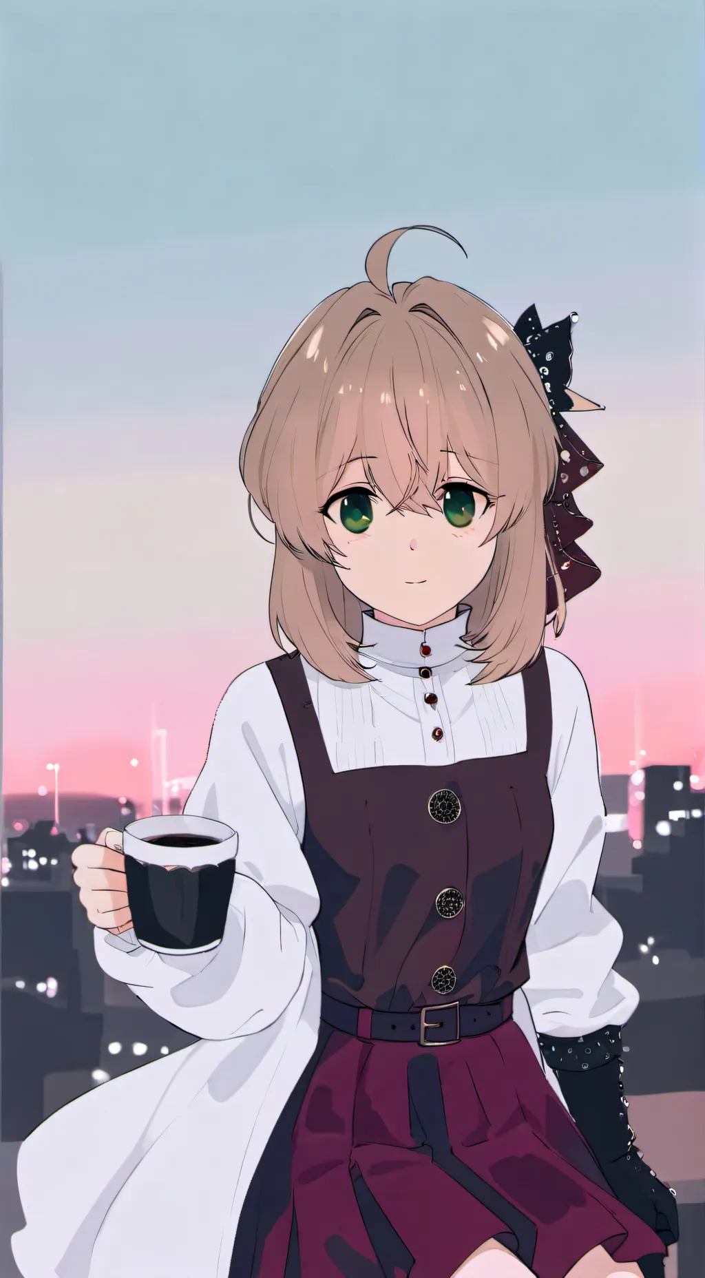 ai character: Аниме тян background