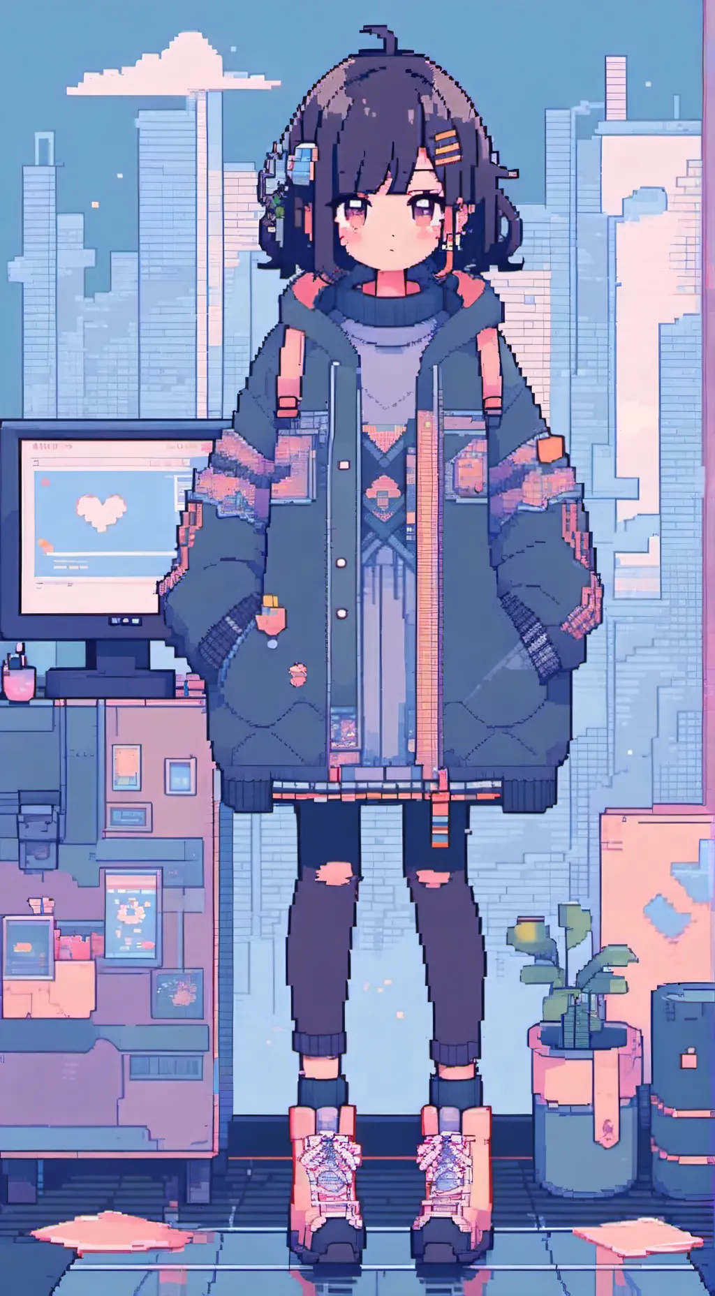 ai character: Aria background