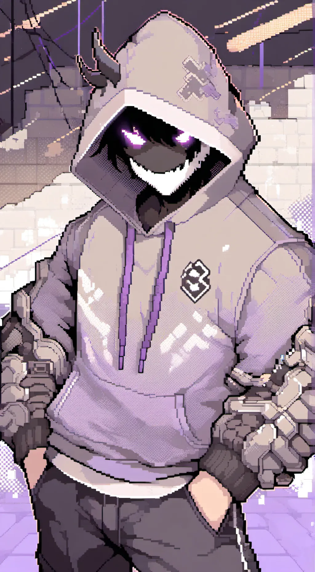 ai character: ✨Neon mask ✨ background