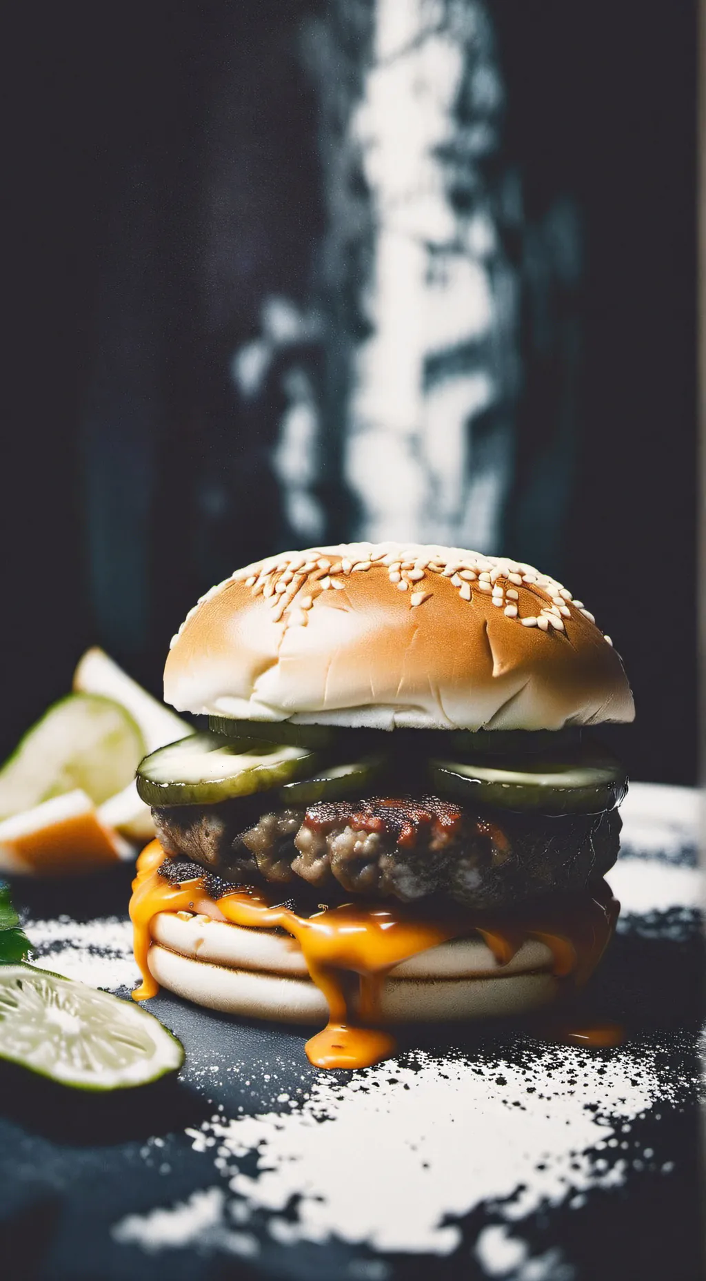 ai character: say da meme background