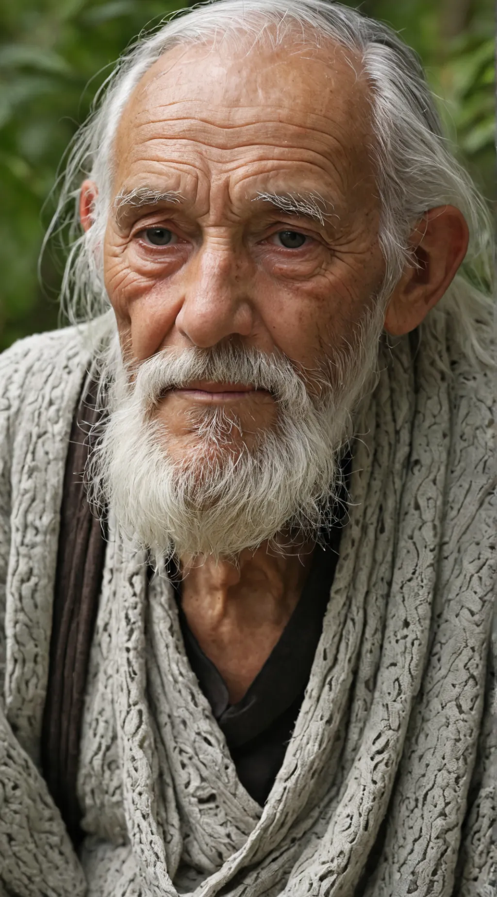 ai character: Serene elder background