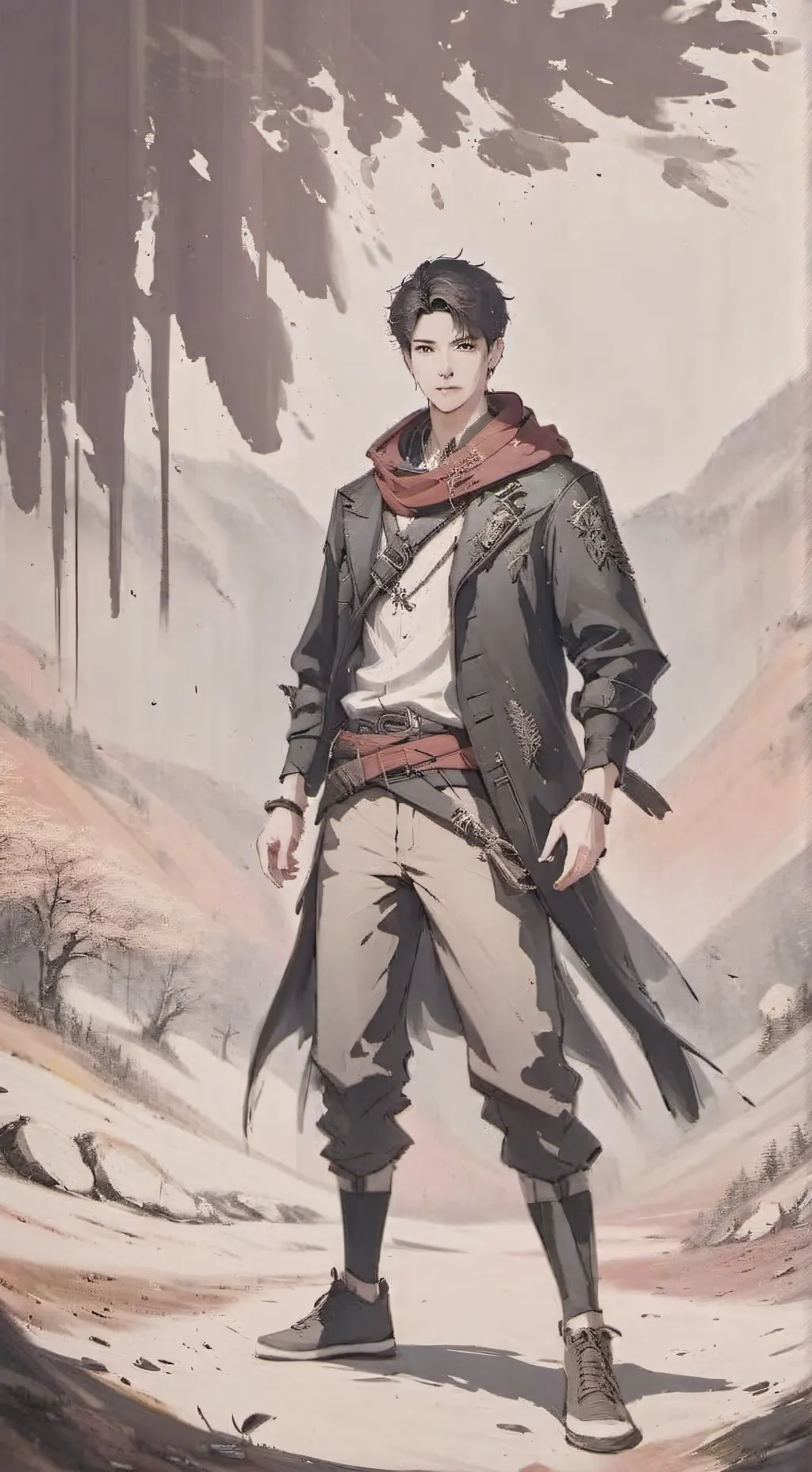 ai character: theos background