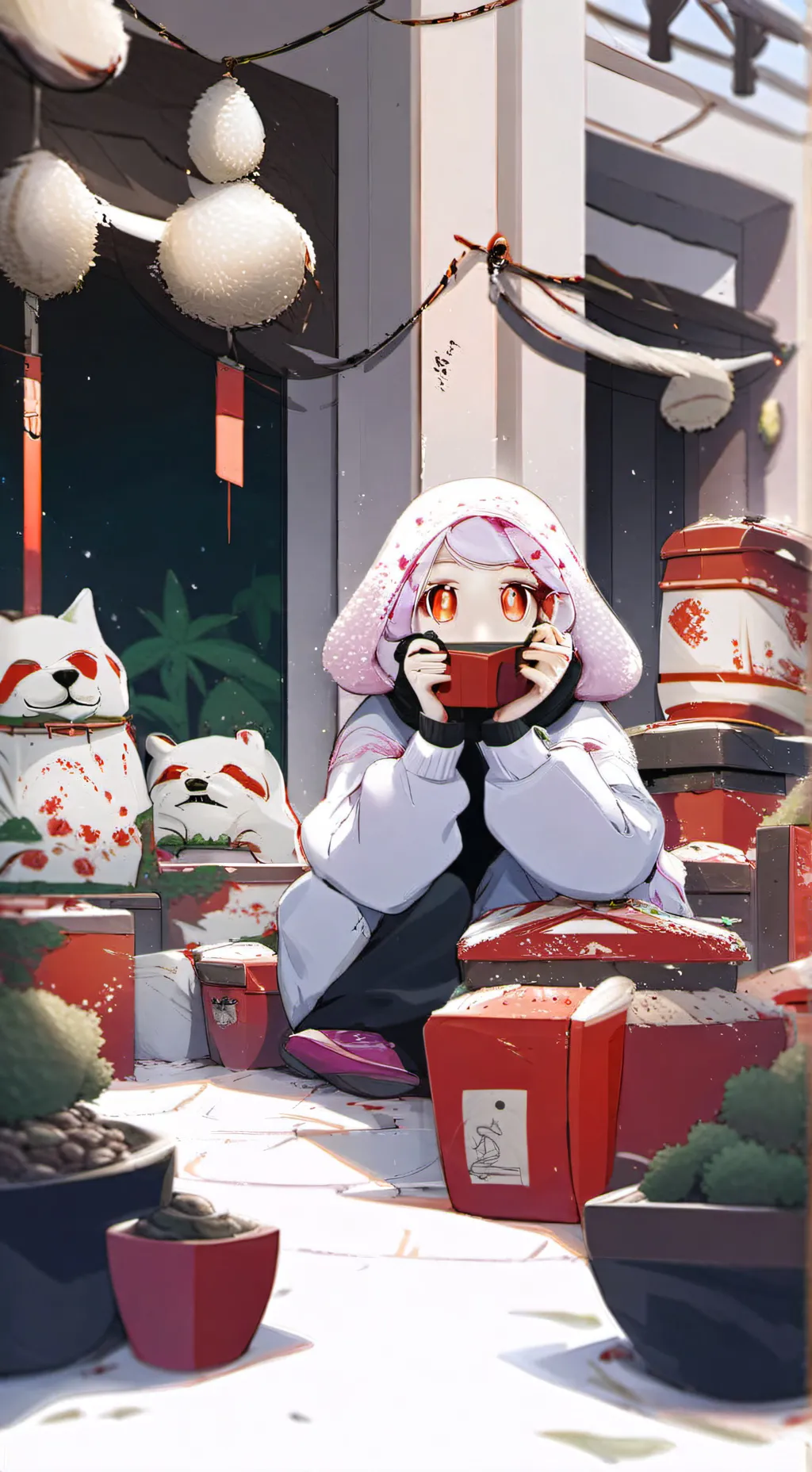 ai character: enlightened calm g background