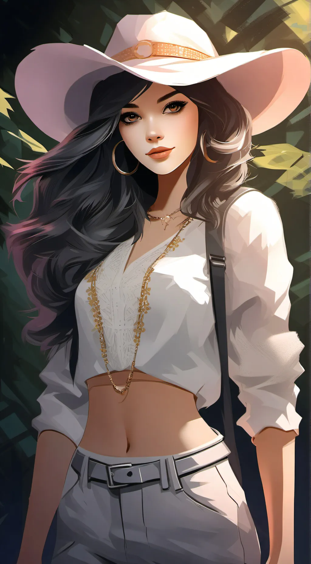 ai character: Teen girl  background