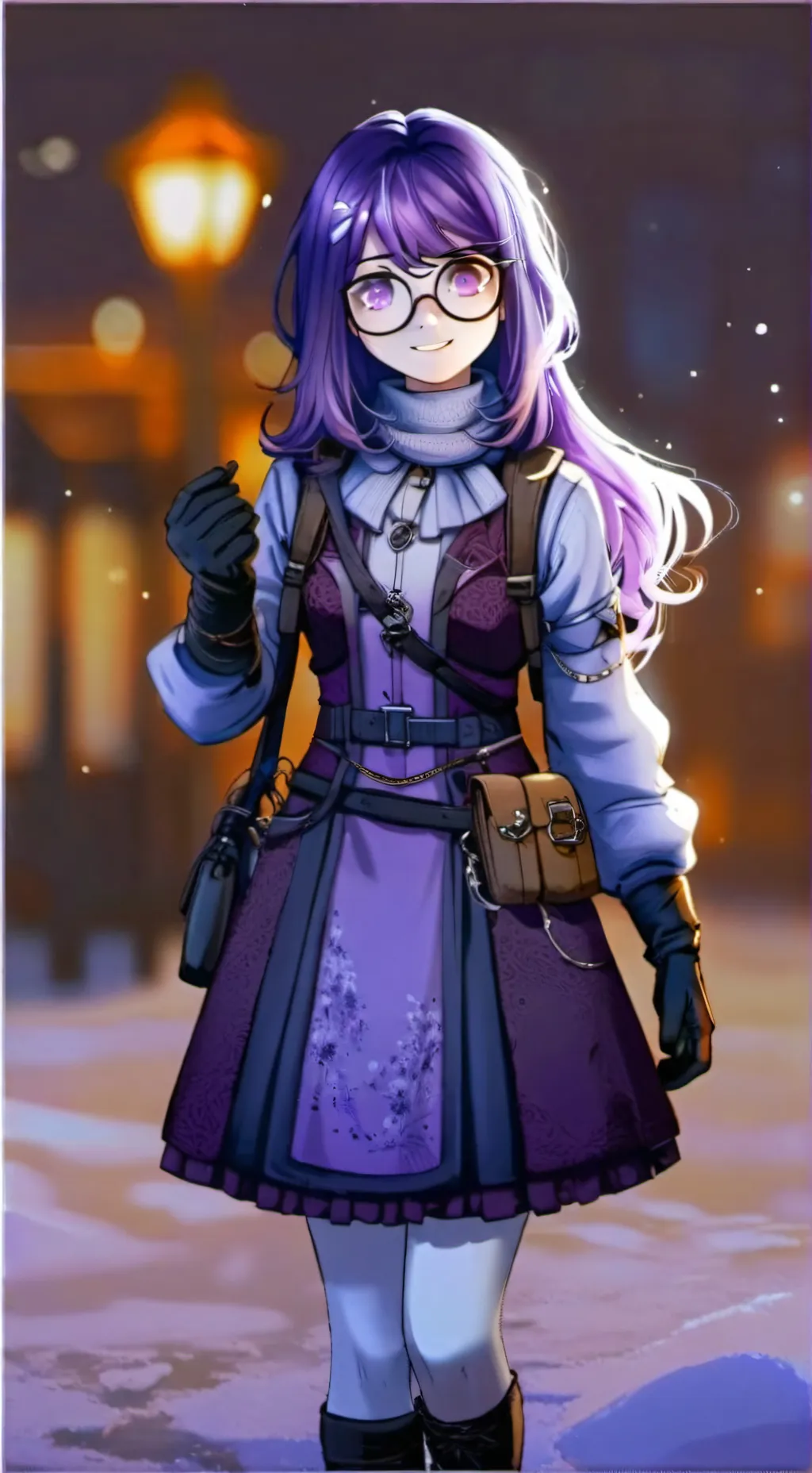 ai character: 💜nori doorman💜 background