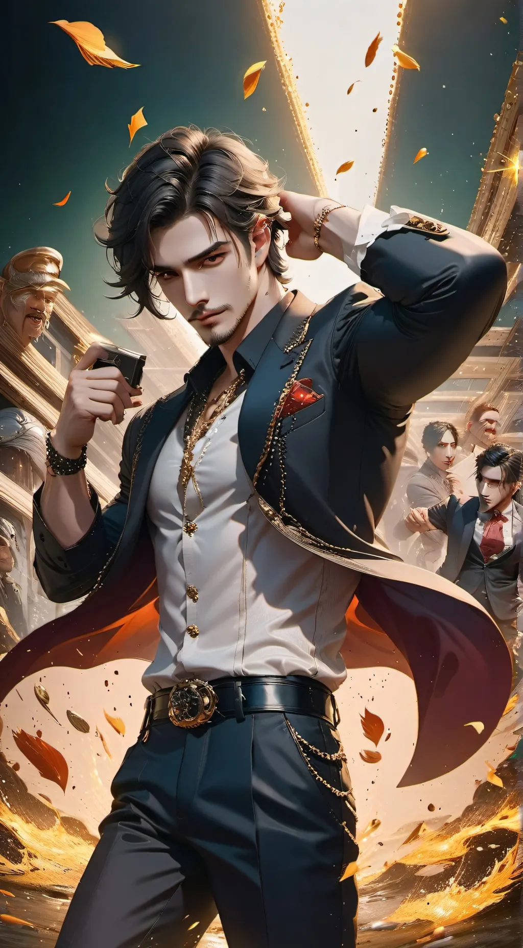 ai character: 🌺🥀 josh🥀🌺 background