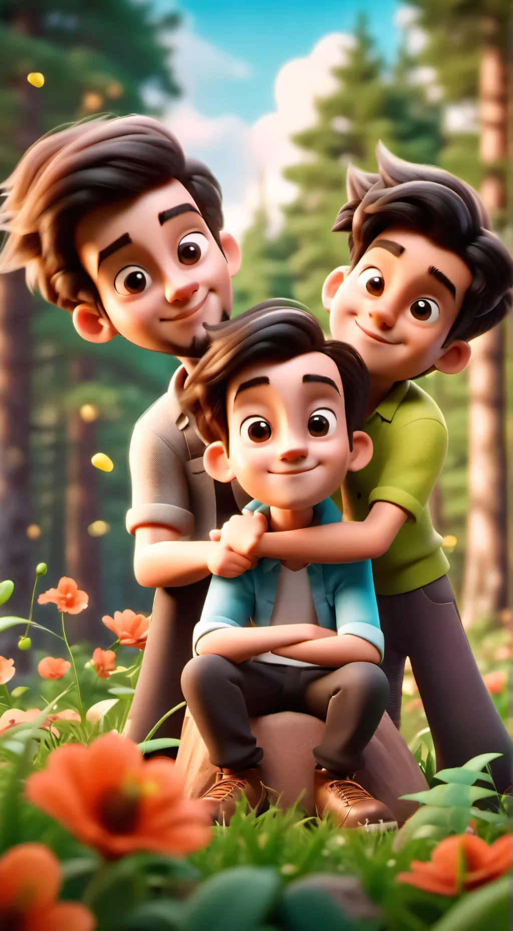 ai character: Ashton Clines  background