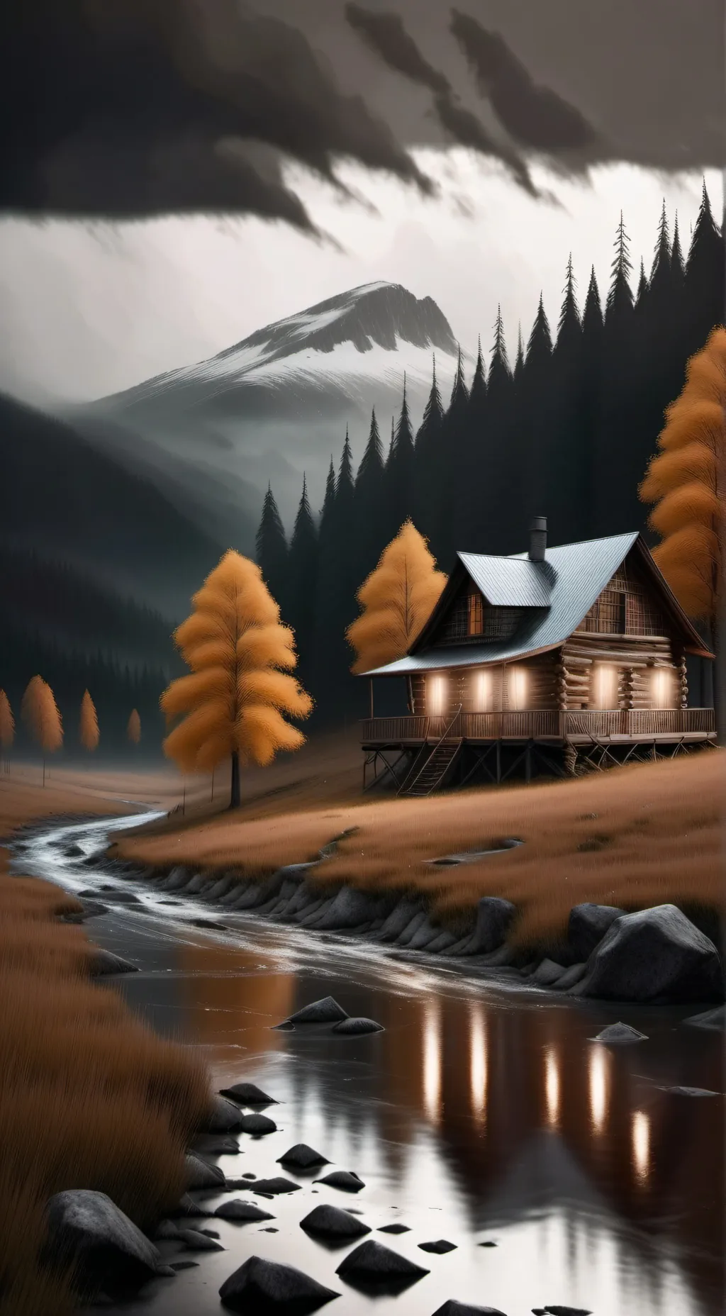 ai character: horror story  background